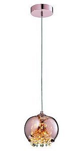 Lustre Pendente Quality Dublin 1xG9 - Bivolt Cobre