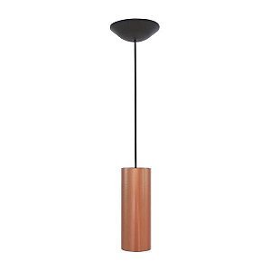 Pendente Tubo Redondo Megalux 508 Cobre Comprimento 20 cm