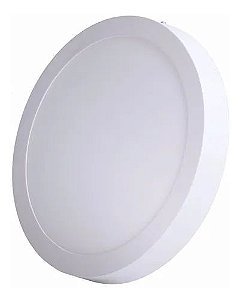 Plafon Led de Sobrepor 18w Redondo 22cm Branco Frio 6000K - Vluz