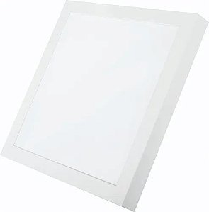 Plafon LED de Sobrepor 30w Quadrado 40x40 Branco Quente 3000K - Avant