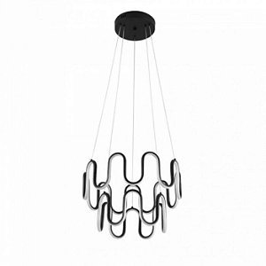 PENDENTE LED KELI 82W 3000K PRETO